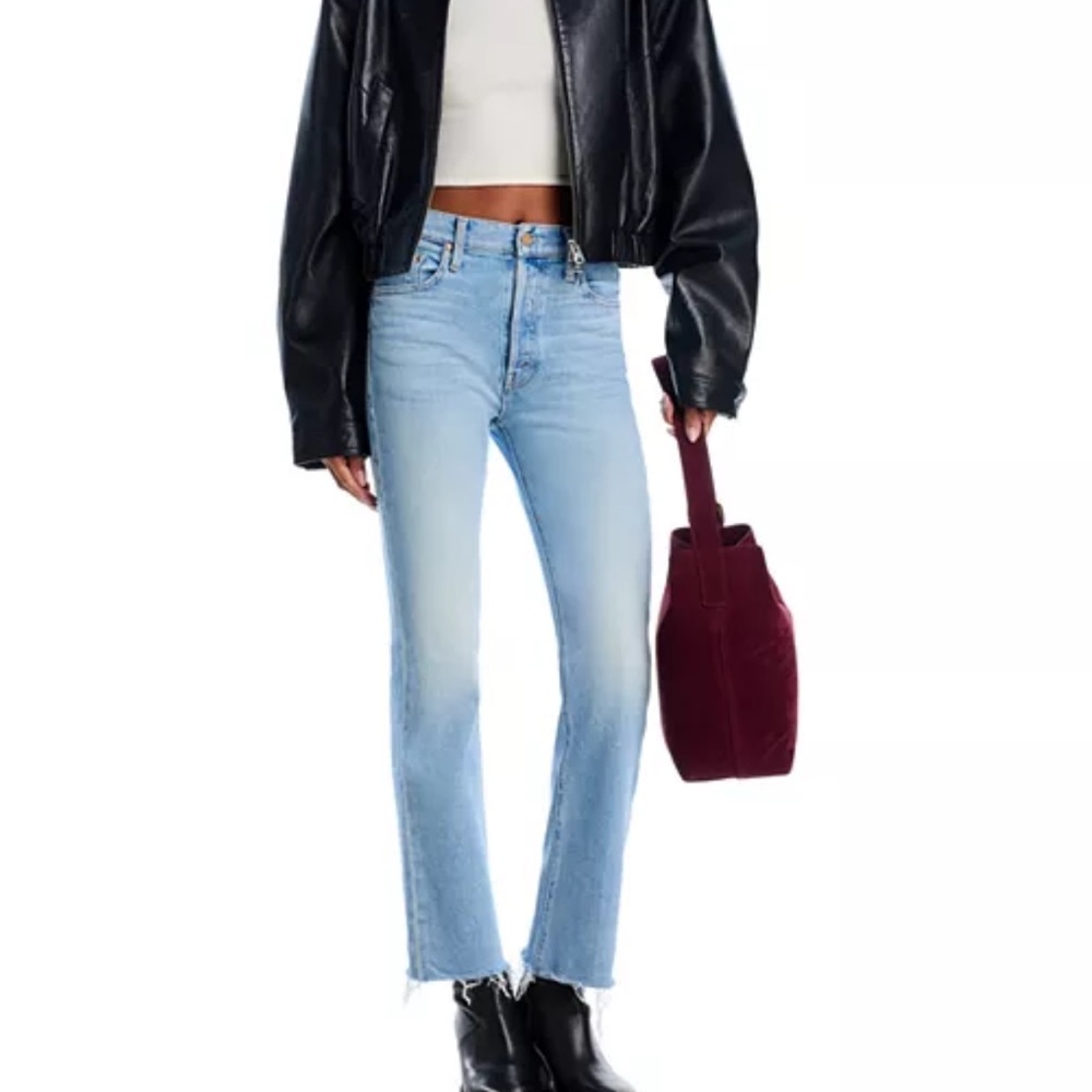 MOTHER The Tripper Flood High Rise Fray Flare Jeans NWOT